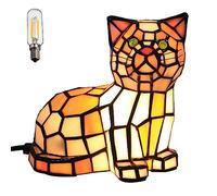 Uziqueif Lampe de Table/Veilleuse/Lampe de Bureau en Forme de Chat pour Enfants - Lampe de Chevet/Lampe de Lecture décor pour Salon Chambre d'enfant étudier hôtel Restaurant Bar,L21xW12xH18 cm