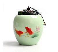 Uziqueif Mini Urne Funéraire pour Mini Urne De Crémation pour Animaux Incinération-Cendres Humaines Adulte Enfant Chat,Petite Boîte Funéraire en Frêne avec Céramique,Chien Urnes Funéraires,Green a