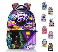 UZKWYKYC Smiling Critters Anime Backpacks, Smiling Critters Sac à Dos pour Ordinateur Portable, Sacs à Dos Souriants Criters, Sac à Dos de Loisirs de Voyage de Grande Capacité