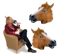 UZNIYTR Masque De Cheval Adulte, Costume D'Halloween FêTe, Masque De TêTe Animale