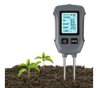 Uzoli SGS13 Testeur d'humidité pour Plantes, Testeur de Sol 5 en 1 | Humidité du sol, Température, pH, Intensité lumineuse, Fertilité du sol, Humidimètre pour plantes de jardin, fleurs & pelouse