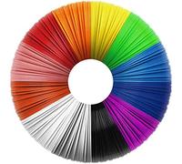 Uzone 3D Stylo PLA Filament 1.75mm, 12 Couleurs (Chaque Couleur 10 Pieds) Pochoir Aléatoire, PLA de filament de stylo 3D, paquet de lignes d'impression 3D, Filament de stylo 3D pour enfants