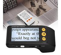 UZOURI Aide à La Lecture Électronique, Loupe Numérique 2-25X avec Écran LCD Couleur HD De 3.5 Pouces (Mode 8 Couleurs) Et Poignée Pliable, Loupe de Lecture pour Les Personnes Âgées Malvoyantes