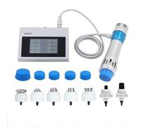 UZQFSGXA Machine Thérapie par Ondes Choc, Appareil Thérapie par Ondes Choc Ed avec 1poignée Et 7sondes,fréquence Réglable 1-18Hz Et Énergie 10-300MJ, Physiothérapie Profonde Et Non Invasive
