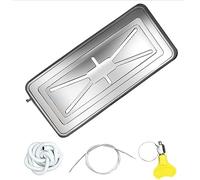 UZSPAC Bac de Vidange pour Climatiseur Bac a Vidange Metal Matériau en Acier Inoxydable avec Tuyau de Vidange Bac Condensat pour Climatisation (Size : 3-5P)