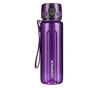 UZSPACE Bouteille d'eau réutilisable sans BPA en plastique Tritan transparent pour la gym, le sport, la course, la randonnée, l'école, flux rapide et étanche