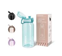 UZSPACE Gourde de sport pour enfants - 600 ml - Anti-fuite - Passe au lave-vaisselle - Avec utilisation à une main - Pour l'école, l'université, l'extérieur - Vert