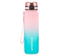 UZSPACE Gourde Sport - 500ml/800ml/1l/1,5l- sans BPA Tritan lastique, Gourde Enfant anti fuite Reutilisable, Bouteille d'eau sport pour École, velo,Voyage, Adulte