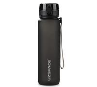 UZSPACE Gourde Sport - 500ml/800ml/1l/1,5l- sans BPA Tritan lastique, Gourde Enfant anti fuite Reutilisable, Bouteille d'eau sport pour École, velo,Voyage, Adulte
