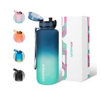 UZSPACE Gourde Sport - 500ml/800ml/1l/1,5l- sans BPA Tritan lastique, Gourde Enfant anti fuite Reutilisable, Bouteille d'eau sport pour École, velo,Voyage, Adulte