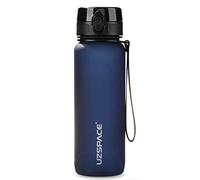 UZSPACE Gourde Sport - 500ml/800ml/1L - sans BPA Tritan, Gourde Enfant Reutilisable, Anti-Fuite, Bouteille d'eau sport avec Filtre infuseur de Fruits pour École, Voyage, Adulte