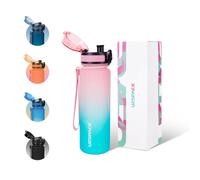 UZSPACE Gourde Sport - 500ml/800ml/1l/1,5l- sans BPA Tritan lastique, Gourde Enfant anti fuite Reutilisable, Bouteille d'eau sport pour École, velo,Voyage, Adulte