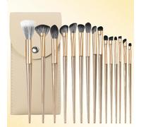 Uzsuzz 15 Pcs Pinceaux Maquillage, Pinceaux Pour Eyeliner, Ombres À Paupières Et Sourcils, Pinceaux En Poils Synthétiques Ultra-Douces, Kit Complet De Maquillage