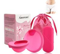 UZSUZZ Disque Menstruel Réutilisable, Set de Disques Menstruels (S+L), Disque Menstruel Souple Et Étanche En Silicone, Coupe Menstruelle pour Femme Active, Sport, Natation et Intimité