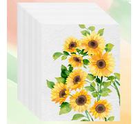 UZSUZZ Lot de 50 feuilles de papier aquarelle A4, 230 g/m², papier pour aquarelle, blanc naturel, feuilles d'aquarelle, pour Gouache, acrylique, dessins artistiques et projets de bricolage