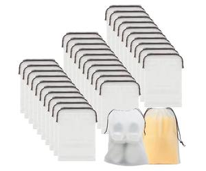 UZSUZZ Sac à Chaussures de Voyage，30 Pièces Housse de Protection pour Sac de Rangement Housses Chaussures Sac à Cordon Anti-Poussière pour Chaussures pour Voyage Rangement Maison 40 * 30CM