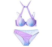 UZTY Coquillage Soutien-Gorge à Bretelles Coquillage Bikini Ensemble sirène Maillot de Bain Push Up Maillot de Bain Hauts for Femmes avec Soutien-Gorge de Sport Ensemble de Bain