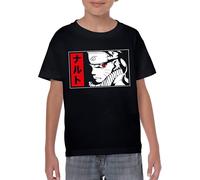 Uzumaki Stamp T-shirt à manches courtes pour enfant, Noir , 10 ans