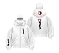 UZVKAVJP Cagoule À Capuche pour Homme B.i.m.o.t.a Fermeture Éclair Intégrale Sportswear Hauts Double Sweat-Shirt De Couleur Contrastée-BaiS||XX_l