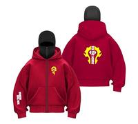 UZVKAVJP Cagoule À Capuche Zippée pour Homme Fo.r The H.Or.d.e Vêtements Patchwork Hauts Manches Longues Sweat Shirt Coupe Vent Sport Fitness-HongS||l