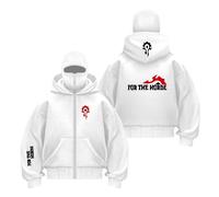 UZVKAVJP Cagoule À Capuche Zippée pour Homme Vêtement De Sport Fo.r The H.Or.d.e avec Coutures Double Manches Longues Veste-BaiS||XX_l