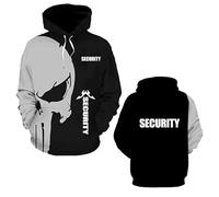 UZVKAVJP Sweats À Capuche Doux Hommes pour S.EC.URI.TY Veste Pulls Manches Longues Manteau D'entraînement Printemps Automne Vêtements D'extérieur Hauts Sport-B||4X_l