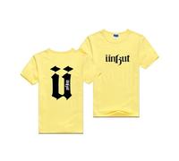UZVKAVJP T-Shirts pour Hommes Streetwear pour Unkut Uni Manches Courtes Léger Imprimé Polos Doux Style Sportif Col Ras du Cou Vêtements-Yellow||L