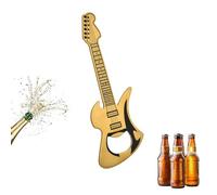 UZYXC 1 Ouvre-Bouteille Guitare Électrique, Doré en Métal pour les Amateurs de Bière et Guitaristes, Accessoire Déco pour Bar ou Mur, Cadeau Original pour Homme à Noël ou Anniversaire