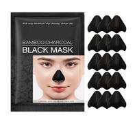 UZYXC 15 patchs nasaux au charbon actif de bambou pour le soin de la zone T, patchs matifiants pour le nettoyage du visage, élimination des impuretés de la peau grâce au charbon actif