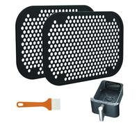 UZYXC 2 Accessoires Pare-éclaboussures pour Ninja Double Stack SL400EU et SL300EU,Avec un Pinceau à Huile pour La Friteuse à Air Chaud,Accessoires Réutilisables en Silicone pour Friteuse à air Chaud