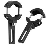 UZYXC 2 Supports Universaux Réglables pour Feux Additionnels Moto - Montage sur Tube pour Barres LED/Anti-Brouillard - Compatible ATV, 4x4 et Camions