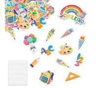 UZYXC Décoration Rentrée Scolaire Set 30 Guirlandes - Décoration Rentrée pour Maternelle et Fête, Spirales Colorées avec Design Sac de Bonbons, Montage Facile pour Cérémonie d'Entrée à l'École