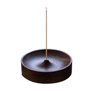 UZYXC Encensoir Bois avec Support Bâtonnets, Design Minimaliste pour Palo Santo, Encensoir Électrique Style 1-2.5mm Compatible, Décoration Salon Chambre Zen, Surface Lisse Création Ambiance Zen