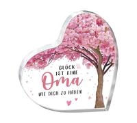 UZYXC Gravure Acrylique en Forme de Cœur « Le Bonheur, c'est d'avoir une Orna comme Toi », Idée Cadeau de Haute Qualité, pour un Anniversaire, un Mariage, la Saint-Valentin ou comme Cadeau d'Amour