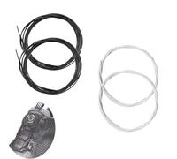 UZYXC Jeu de 4 Lacets de Rechange pour Système BOA (2 Noirs + 2 Blancs, 100cm chacun), Câble Métallique Souple, Installation Rapide sans Outil, Pour Chaussures de Sport et de Travail