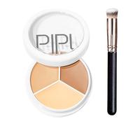 UZYXC Palette de correcteur à couverture complète, anti-cernes tricolore, corrige les cernes, les cicatrices et adoucit les ridules,les marques rouges,met en évidence les contours,Correcteur de Teint