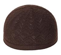 Uzztfa Bonnet Musulman Kufi Chapeaux pour Hommes Tricot Kufi Casquette Respirant Extensible Crâne Bonnet Bonnet Chapeau pour Hommes Femmes Musulman Casquette De Prière