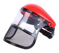 Uzztfa Casque De Sécurité pour Tronçonneuse, Masque De Protection Intégral en Maille pour Jardinage Industriel, Exploitation Forestière, Débroussailleuse, Protection Forestière