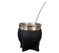 Uzztfa Ensemble tasse et bombilla Yerba Mate en acier inoxydable, ensemble Yerba Mate tasse et bombillas, double paroi isolée sous vide Yerba Mate Gourd