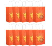 Uzztfa Lot de 10 Sacs Cadeaux De Basket-Ball, Sacs Cadeaux De Fête De Basket-Ball, Sacs en Papier pour Friandises De Basket-Ball avec Poignées, Décorations De Fête De Basket-Ball