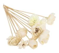 Uzztfa Lot de 11 Bâtonnets De Diffuseur De Parfum en Rotin, Fleurs Artificielles, pour Décoration Intérieure