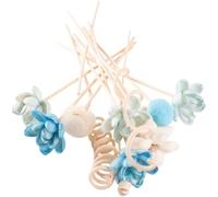 Uzztfa Lot de 13 Bâtonnets De Diffuseur De Parfum en Rotin, Recharges De Rechange pour Diffuseur De Parfum en Forme De Fleur, Bâtonnets De Rotin pour Décoration De Maison Ou De Bureau