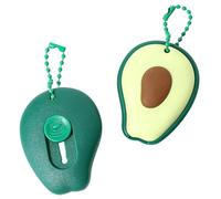 Uzztfa Lot De 2 Mini Couteaux Utilitaires en Forme D'avocat, Coupe-boîte Rétractable, Coupe-Papier, Coupe-enveloppe, Coupe-Papier Portable Mignon