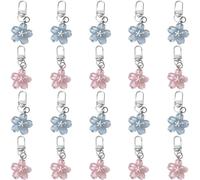 Uzztfa Lot de 20 Porte-clés en Forme De Fleur De Cerisier, Breloques Mignonnes pour À Main, Décoration