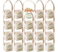 Uzztfa Lot de 20 Sacs en Papier pour Plantes Succulentes, Coffrets Cadeaux pour Anniversaire, Mariage, Baby Shower, Fête