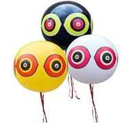 Uzztfa Lot De 3 Ballons Anti-Oiseaux pour Piscine, Répulsifs pour Canards, pour Jardin, Extérieur, Bateau, Cour