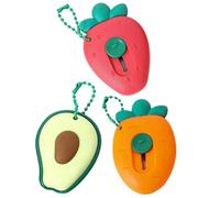 Uzztfa Lot De 3 Mini Couteaux Utilitaires en Forme De Fruits, Coupe-boîte, Ouvre-Lettre Rétractable, Découpeur D'enveloppes, Coupe-Papier Portable Mignon