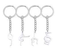Uzztfa Lot De 4 Porte-clés De Gymnastique, pour Les Gymnastes, Idée Cadeau pour Les Filles, Bijoux pour Les Équipes De Gymnastique.