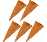 Uzztfa Lot De 5 Cônes De Glace Artificiels en Forme De Cornet, pour Maison, Cuisine, Les Vitrines, Les Magasins, Les Décorations De Fête