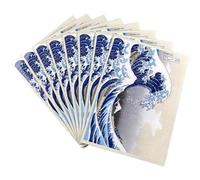 Uzztfa Lot de 60 Protège-Cartes À Motifs De Vagues Japonaises, Protège-Cartes Souples Design Dessin Animé